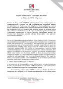 COVID-19 Aufgaben und Pflichten von Vorstand und Direktorium im Rahmen der COVID-19 Epidemie